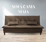 Sofá cama maia - marrom ms decor