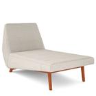 Sofá Chaise Longue Sala de Estar Living Parisi 155 cm D02 Bouclê Creme B-54 - Lyam Decor