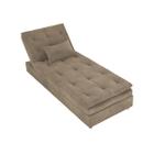 Sofá Chaise Para Clinica Psicanalise - Suede - Sv Decor