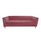 Sofá Chesterfield Camel 2,30M - Suede Rose / Recepção, moveis, sala, decoração