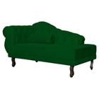 Sofá Chesterfield Elisabeth Divã 1,60m- Veludo Verde / decoração, sala, consultório, psicólogo