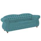 Sofá Chesterfield Merlo 3 lugares 2M - Suede Tiffany / Decoração, recepção, Barbearia, sala tv estar