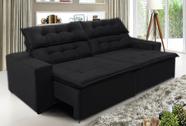Sofá Concept 2,20 metros Retrátil e reclinável com Molas Suede Light -Sofá na Web