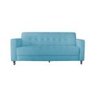 Sofa Elegance Suede Azul Turquesa - AM Interiores