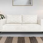 Sofá Eliot 2 Lugares 160 Cm Linho Boucle Off White - Spezzia Decor