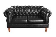 Sofá Fixo Duquesa Chesterfield 2 Lugares Namoradeira Classico Retrô - Bella Decor