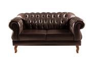 Sofá Fixo Duquesa Chesterfield 2 Lugares Namoradeira Classico Retrô - Bella Decor