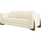 Sofa Jolie 2 Lugares 180cm Pes Boomerang Linho 212 Perola Ezz