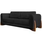 Sofa Jolie 3 Lugares 230cm Pes Boomerang Linho Boucle 3304 Ezz