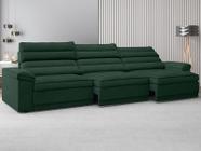 Sofá Lincoln Assento Retrátil e Reclinável Velosuede Verde - NETSOFAS