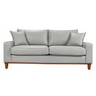 Sofá Living Istambul Em Material Sintético Essencial Estofados