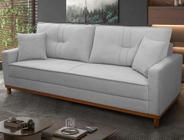 Sofá Living Malibu 2,30m Cinza Bouclê - King House