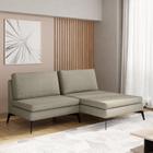 Sofá Modular 2 Lugares com Chaise 170cm Calla Cabecasa Madeiramadeira