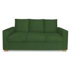 Sofá Namoradeira Estofado 3 Lugares Sala Denver Suede Verde - INCASA DECOR - Doce Lar Decorações