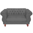 Sofá Namoradeira Poltrona 02 Lugar 1,80 cm Decorativa Chesterfield Botões Capitone P/ Sala Recepção - Di Menezes Decor