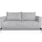 Sofa Nori 2 Lugares Pes De Ferro 180cm Linho Boucle 3302 Ezz - Milani Store