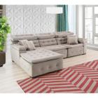 Sofá Orlando 2.80x2.10m com Chaise, Retrátil e Reclinável - Sofisticato