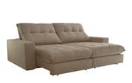 Sofa retratil 2,50 cm bege medio - .