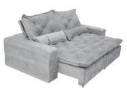 Sofá retrátil e reclinável 2,50 elegance cinza