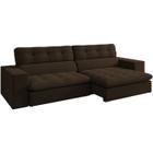 Sofa Retratil E Reclinavel 3 Lugares 218 cm Eldorado SL 942 Veludo Moll - Molufan