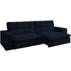 Sofa Retratil E Reclinavel 3 Lugares 246 cm Eldorado SL 948 Veludo Moll - Molufan