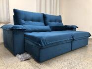 Sofá Retrátil Reclinável 1,80 m Azul 506 Campo Grande