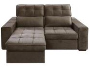 Sofá Retrátil Reclinável 3 Lugares Veludo Joly Barsa Gralha Azul