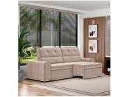 Sofá Retrátil Reclinável 3 Lugares Veludo Joly Barsa Gralha Azul