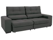 Sofá Retrátil Reclinável 4 Lugares Suede Brunello Linoforte