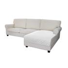 Sofá Slipcover Easy-Going em forma de L secional 110 x 170 cm branco