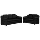 Sofás 2 e 3 Lugares 157cm 207cm Áurea PU Preto - Sallar Home