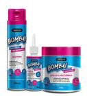 Soft Hair Bomba Explosão De Crescimento Kit Shampoo,Tônico 50mL E Máscara
