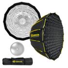 Softbox Beauty Dish Greika 65cm Abre Fácil Bowens Com Colmeia Grid Para Flash Estúdio