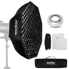 Softbox Bowens Com Grid Colmeia Godox 95cm Octagonal Para Flash Tocha