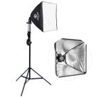 Softbox Luz Continua Greika 40x40 Cm Para Lâmpada + Tripé 2m