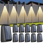 Solar Fence Lights artcool artcool, pacote com 10, impermeável