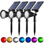 Solar Spot Lights OKEER Color Changing 8 modos, pacote com 4