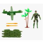 Soldadinho de Brinquedo - Conjunto Militar Soldado + Drone e Acessorios Bbr R3166