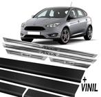 Soleira Aço Inox Premium Para Ford Focus + Vinil
