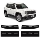 Soleira Da Porta Jeep Renegade Adesivo Preto e Logo Branco