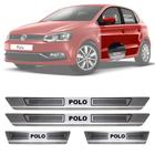 Soleira de Aço Inox Escovado Volkswagen Polo 4 Portas 2012 13 14 15 16 17 18 19 - TopMix