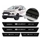 Soleira de Porta Ecosport Preto Platinum 8 Peças - EmblemaTech