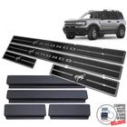 Soleira De Porta Inox Ford Bronco Sport Preto Alto Relevo