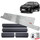 Soleira Em Aço Inox Chery Tiggo 3X Prata Alto Relevo - JR PARTS