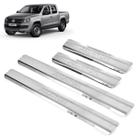 Soleira Inox Cromada Alto Relevo Amarok Cabine Dupla 2022 - Texas 4X4