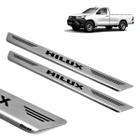 Soleira Inox Escovado 2 Porta Original Mult Hilux 2015 2016