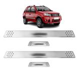 Soleira para Porta Lateral Tuning Esportiva para carros 4 Portas (ABS) CROMADO Personalizado ECOSPORT - Shekparts