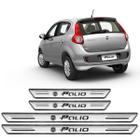 Soleira Platinum Fiat Palio 2011 A 2019 4 Peças Prata Sp108 - Artesanal