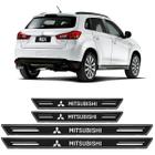 Soleira Platinum Mitsubishi Asx 2010 A 2020 4 Peças Preto - Artesanal