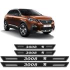 Soleira Platinum Peugeot 3008 2011 A 2020 4 Peças Preto